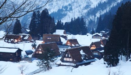 The gasshō-zukuri houses of Gokayama, Toyama Prefecture, Japan