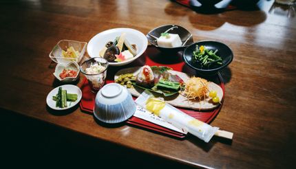 Shojin ryori cuisine - vegetarian meals prepared by Buddhist monks