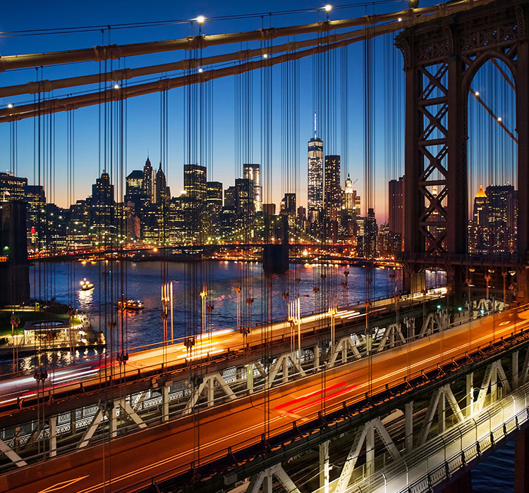 New York, Manhattan, Brooklyn bridge