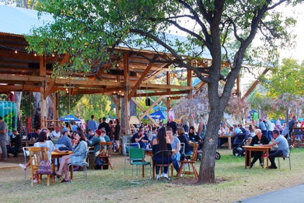 The food area at Adelaide Fringe