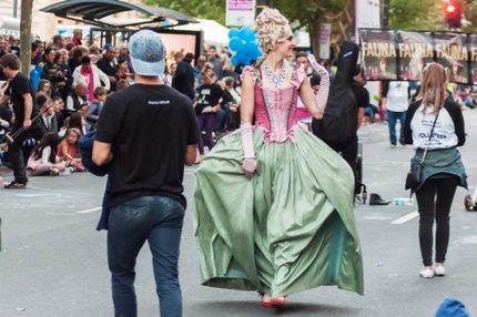 An artist at Adelaide Fringe