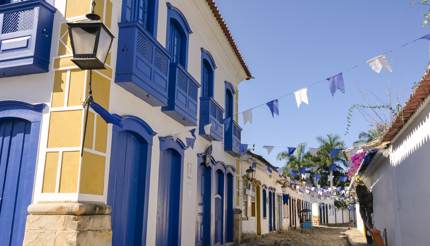 Cobbled streets on Paraty