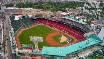 Aerial view of Fenway Park