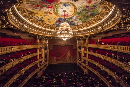 The auditorium of Le Palais Garnier