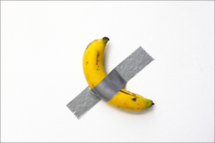 Not the original image, but a duct-taped banana nonetheless