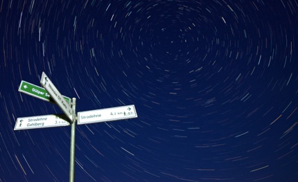 A night view in Westhavelland Nature Park