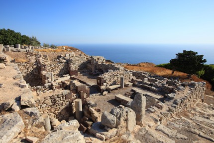 The ruins at Ancient Thera