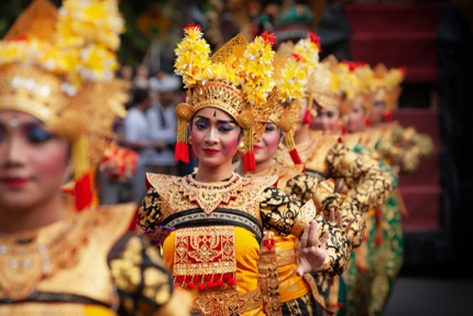 Dancers at the Bali Arts Festival