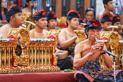 Musicians at the Bali Arts Festival