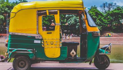 Typical rickshaw in New Delhi