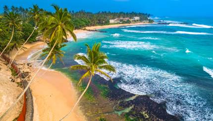 Aerial view of Unawatuna