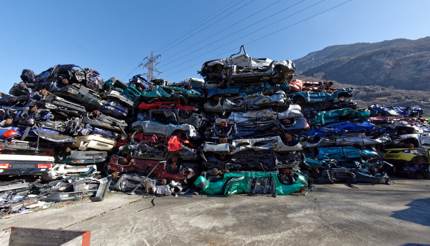 A scrapyard in Switzerland