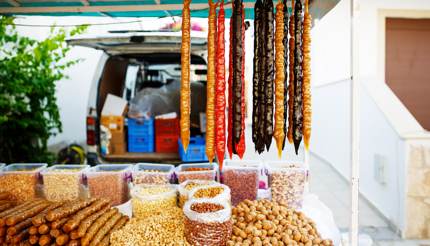 Traditional Cypriot Sudzukos