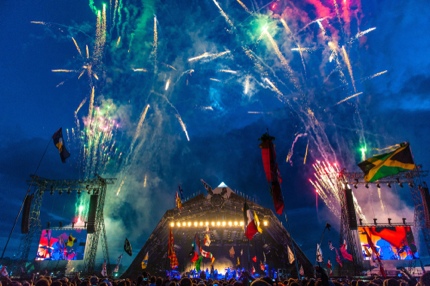 The Pyramid Stage at Glastonbury