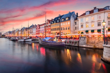 Nyhavn, the picture-perfect 7th-century waterfront in Copenhagen, Denmark