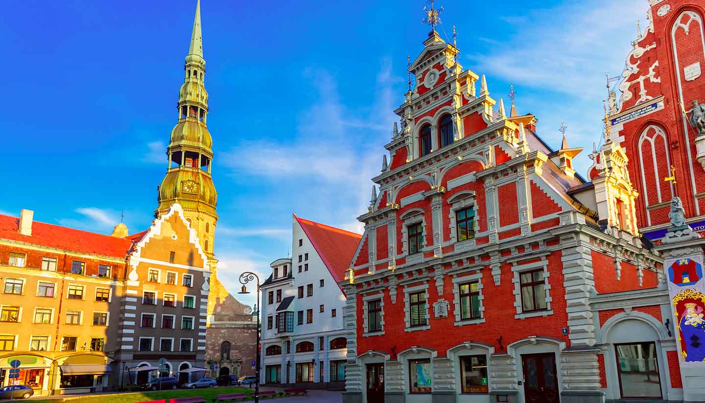 Latvia - City Hall Square Riga, Latvia