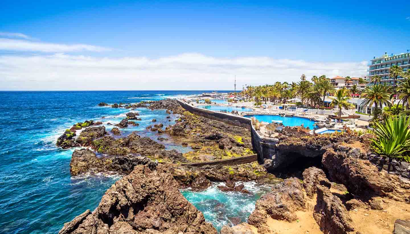 Canary Islands - The lake Martianez, Tenerife, Spain